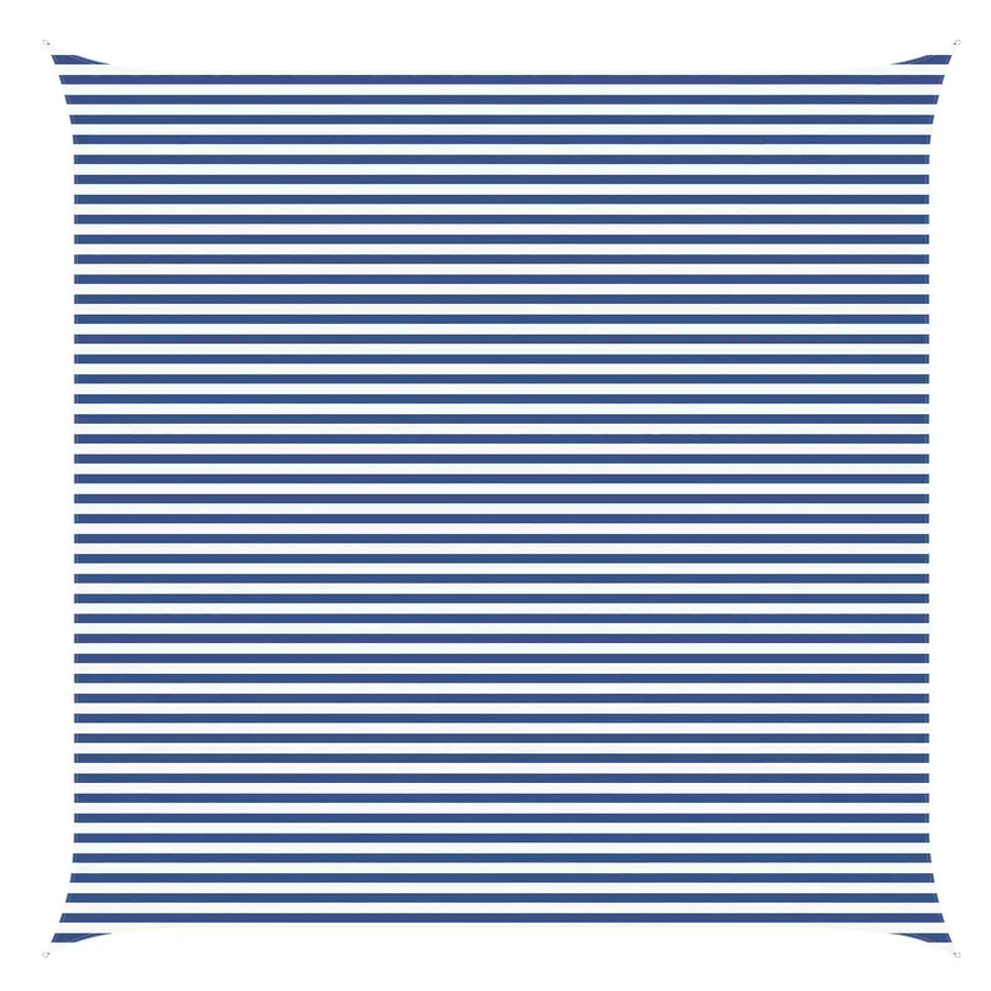 Voile d'ombre Bleu et Blanc 6 x 6 m 100 % polyester Oxford - 2