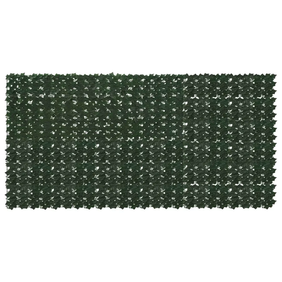 Écran de balcon avec feuilles Vert foncé 300 x 150 cm