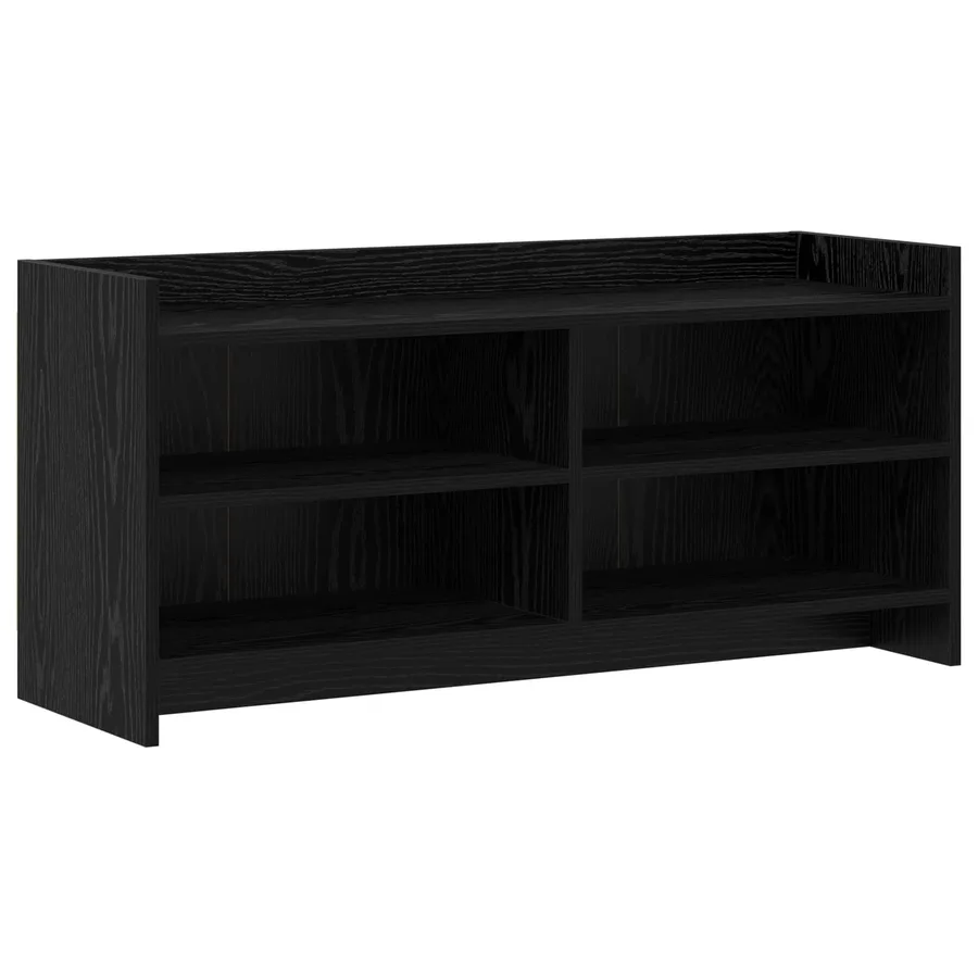 Meuble TV 100 x 33 x 47 cm Chêne noir Bois d'ingénierie - 2
