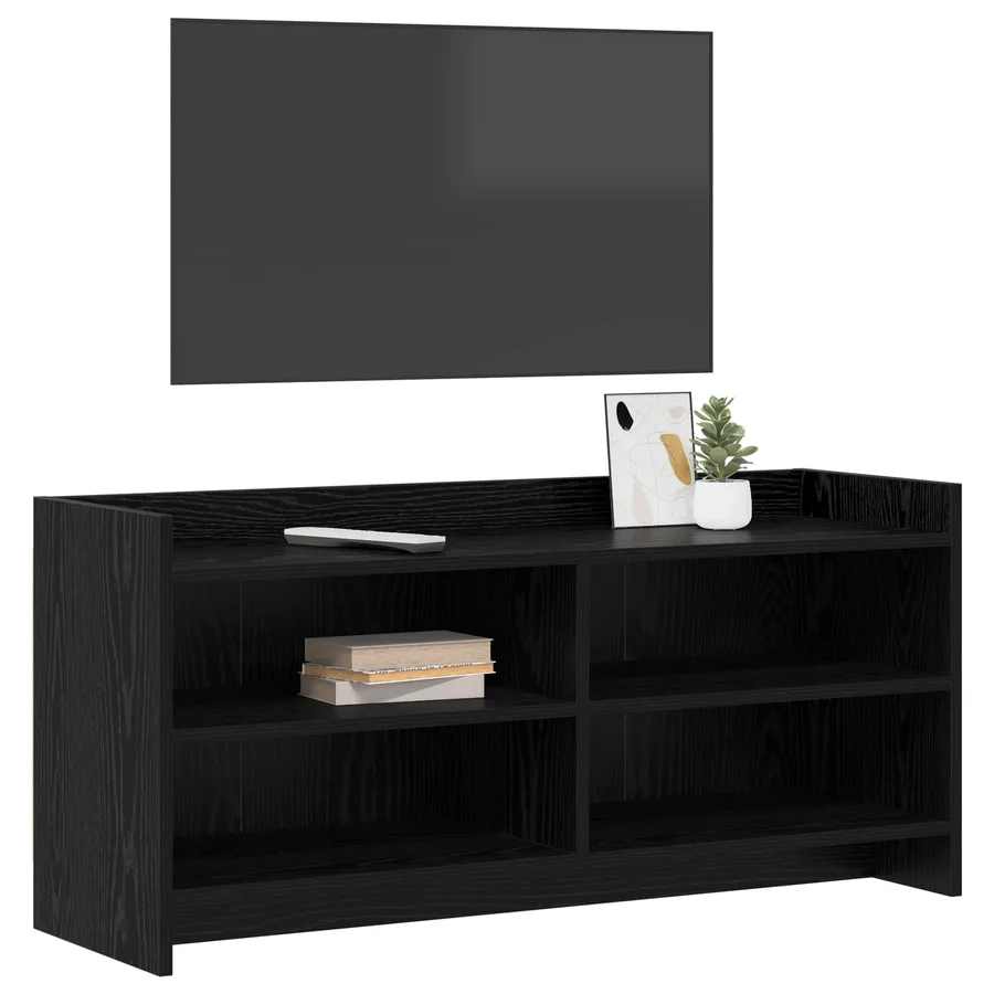 Meuble TV 100 x 33 x 47 cm Chêne noir Bois d'ingénierie - 3