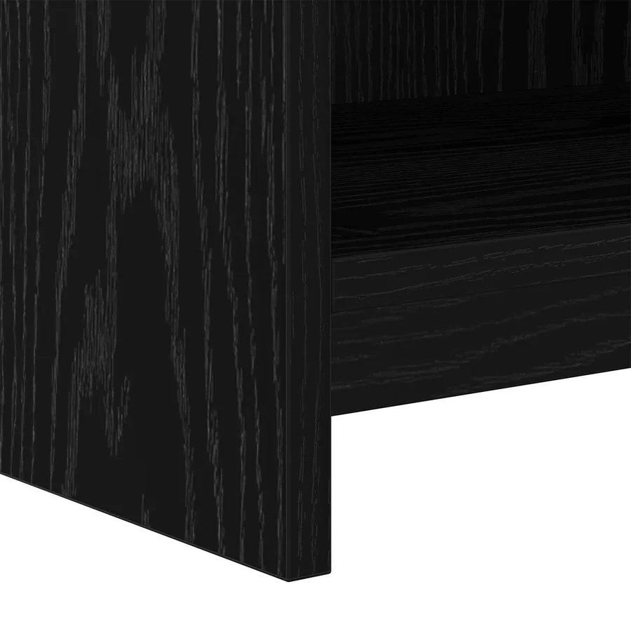 Meuble TV 100 x 33 x 47 cm Chêne noir Bois d'ingénierie - 6