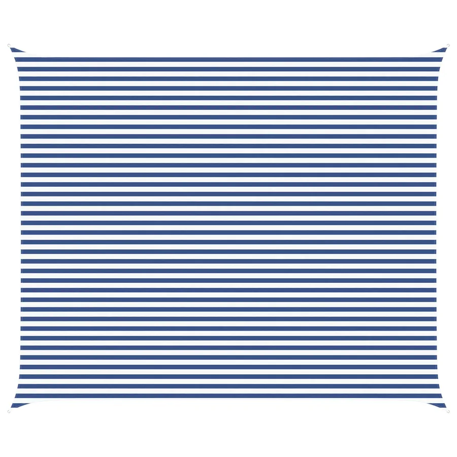 Voile d'ombre Bleu et Blanc 6 x 5 m 100 % polyester Oxford - 2
