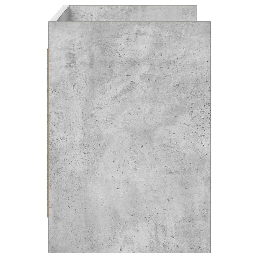 Meuble TV 100 x 33 x 47 cm Gris béton Bois d'ingénierie - 5