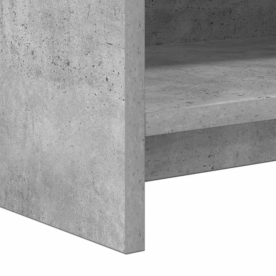 Meuble TV 100 x 33 x 47 cm Gris béton Bois d'ingénierie - 6