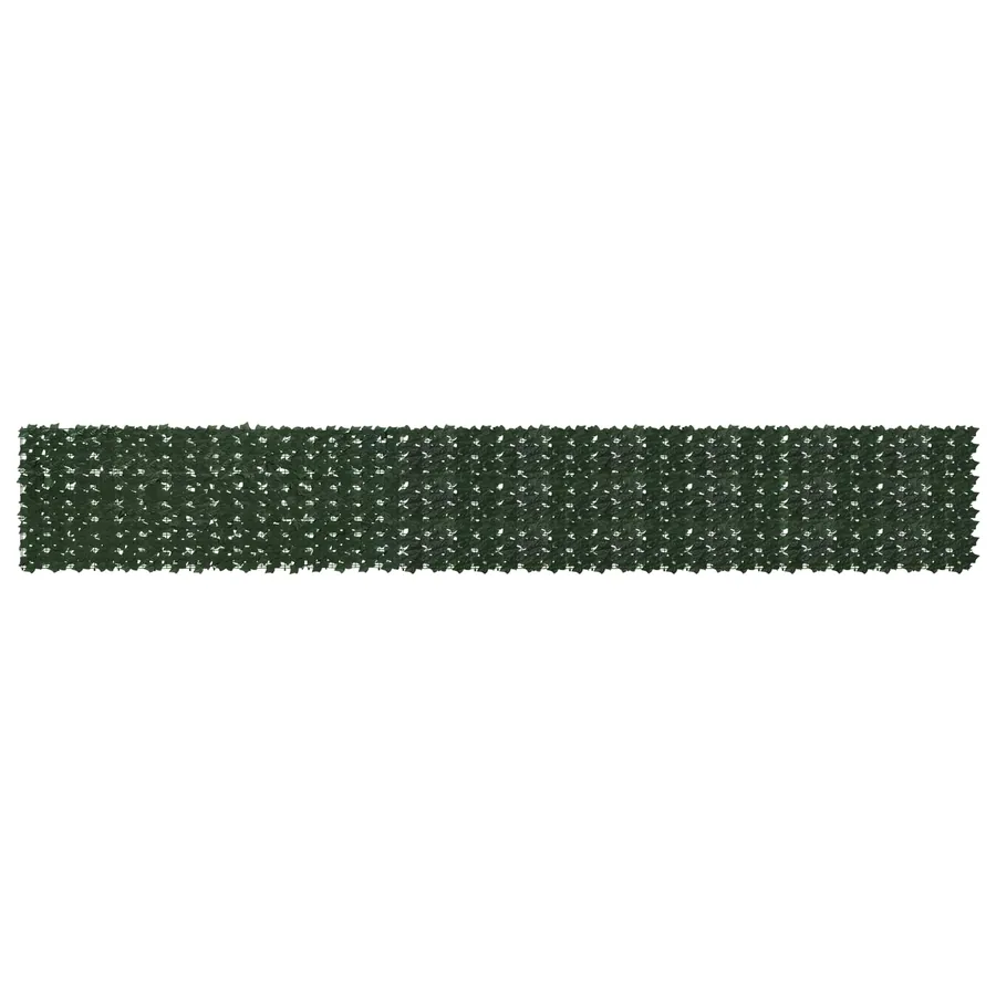 Écran de balcon avec feuilles Vert foncé 500 x 75 cm