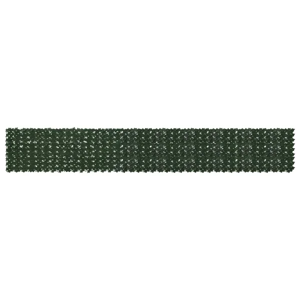 Écran de balcon avec feuilles Vert foncé 500 x 75 cm