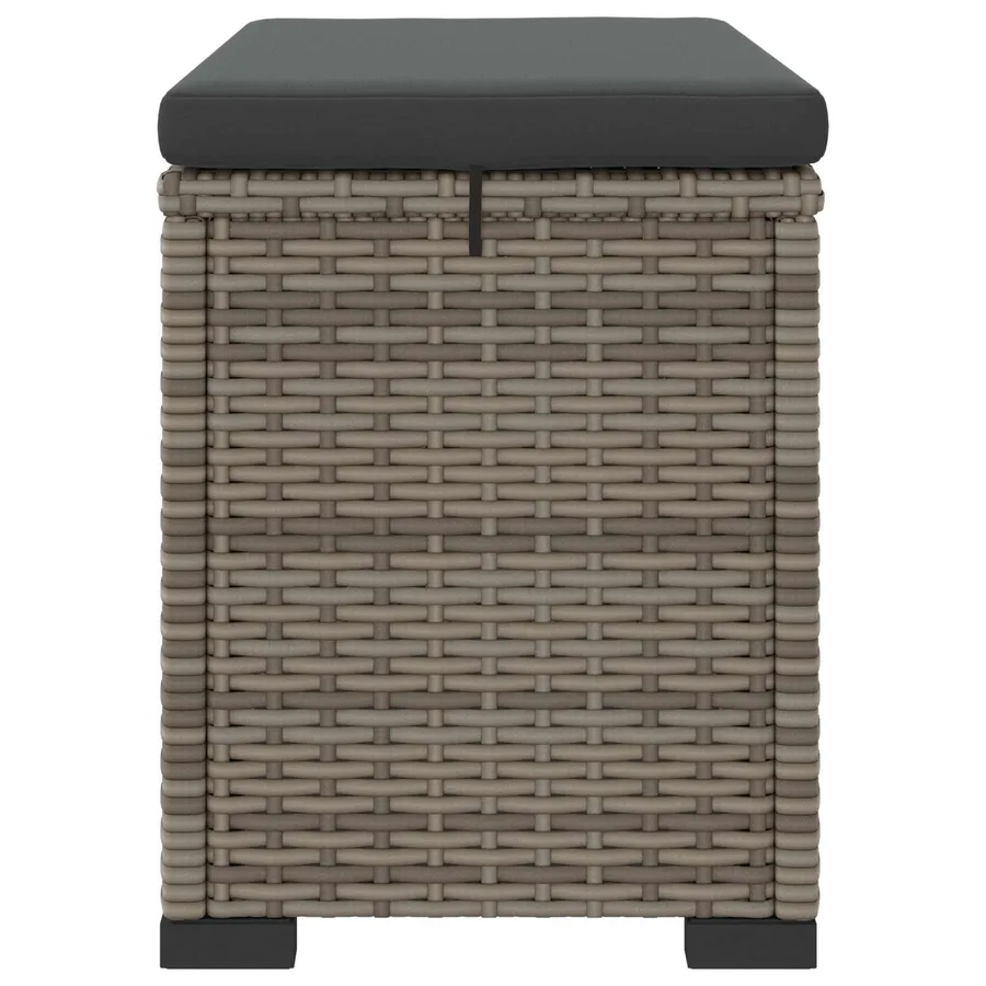 Pouf de jardin avec coussin 40 x 30 x 40 cm - 5