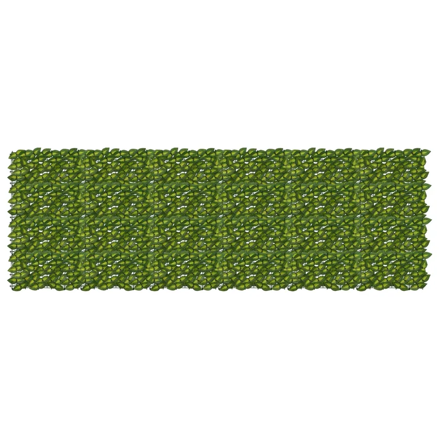 Écran de balcon avec feuilles Vert et jaune 300 x 100 cm