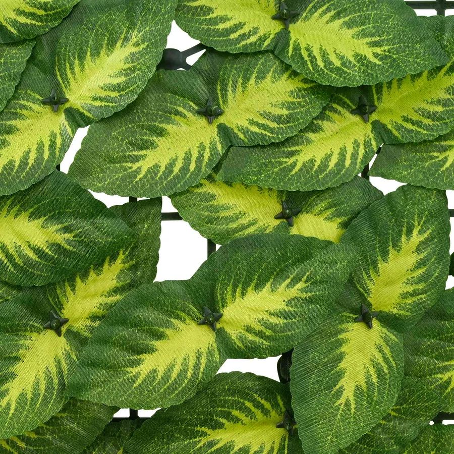 Écran de balcon avec feuilles Vert et jaune 300 x 100 cm - 4