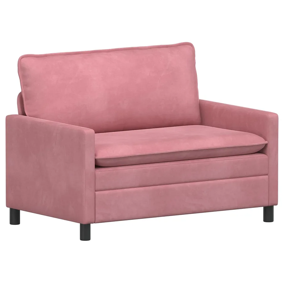Canapé Rose 126 x 81 x 87,5 cm Velours - 2