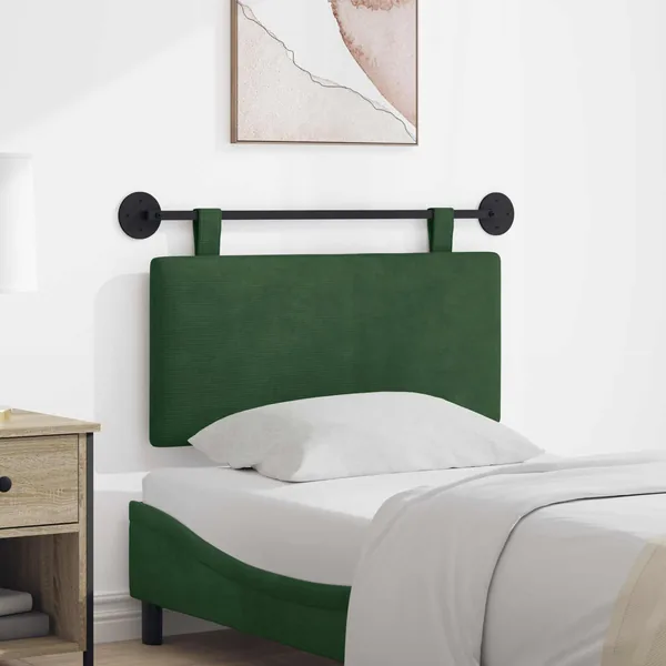 Tête de lit suspendue Tissu en velours côtelé