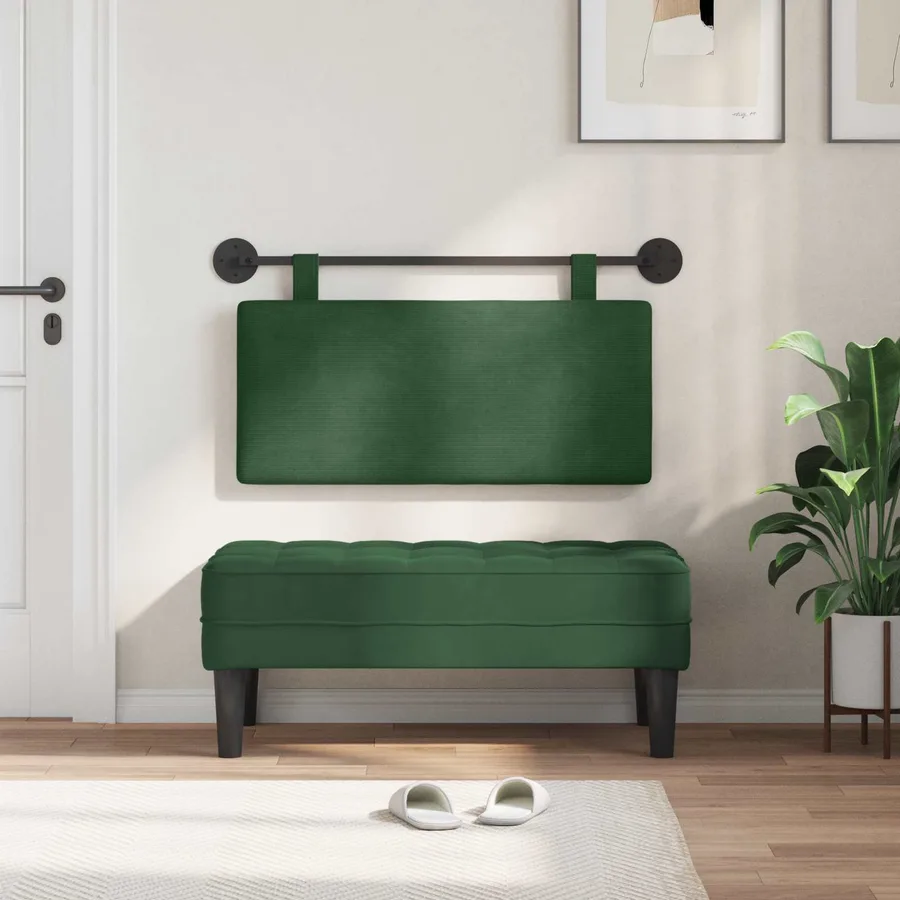 Tête de lit suspendue Tissu en velours côtelé - 3