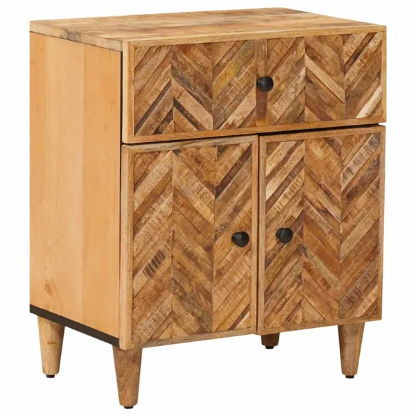 Table de chevet Marron 50 x 33 x 60 cm Bois de mangue massif