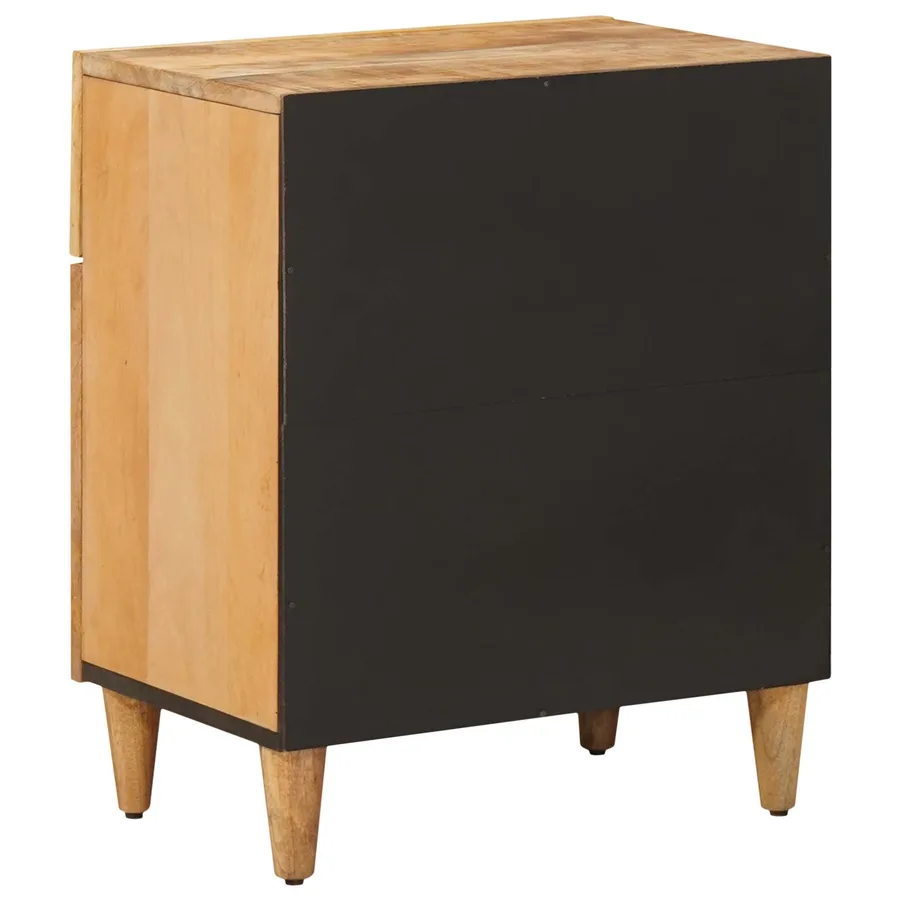 Table de chevet Marron 50 x 33 x 60 cm Bois de mangue massif - 5