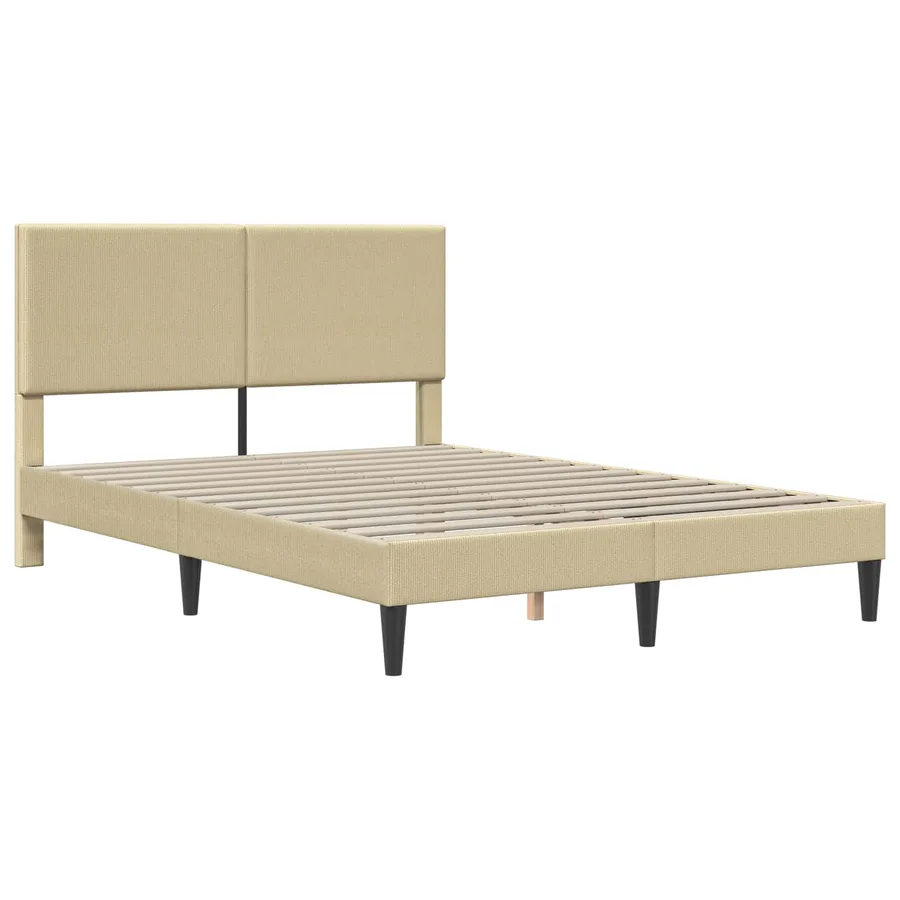 Cadre de lit avec tête de lit Gris Vert Clair 160 x 200 cm - 3