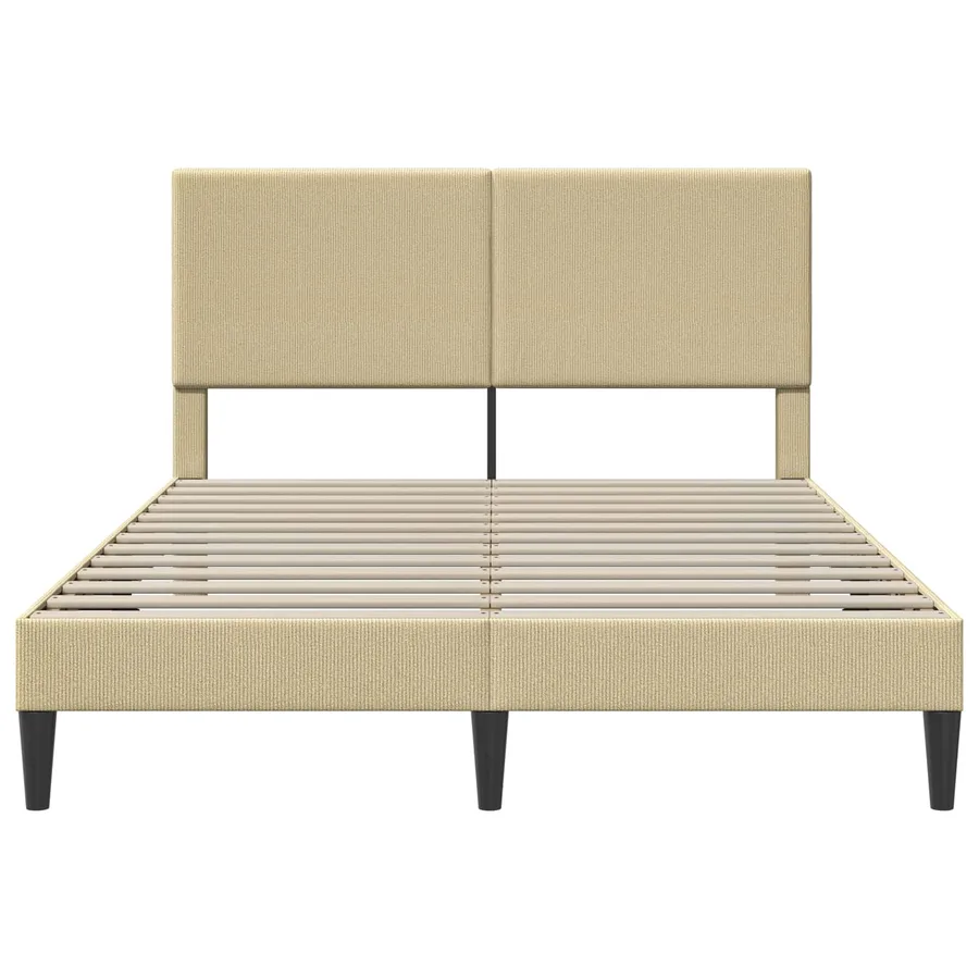 Cadre de lit avec tête de lit Gris Vert Clair 160 x 200 cm - 4