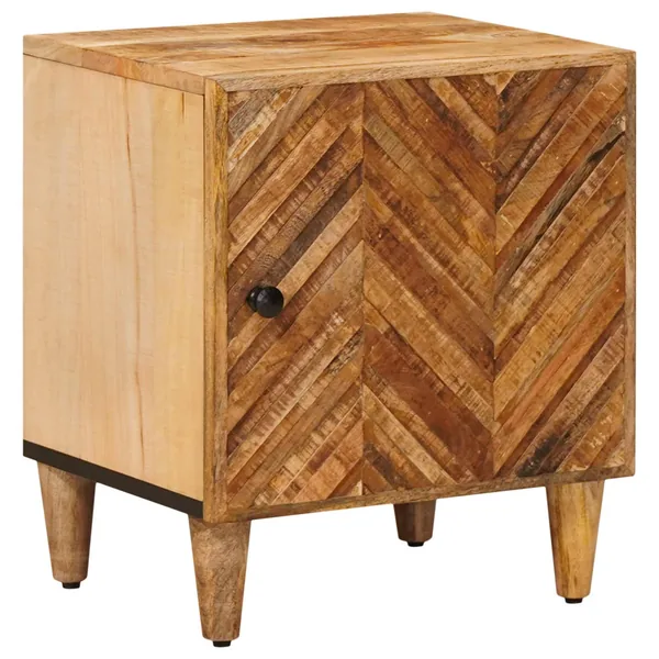 Table de chevet Marron 40 x 33,5 x 46 cm Bois de mangue massif