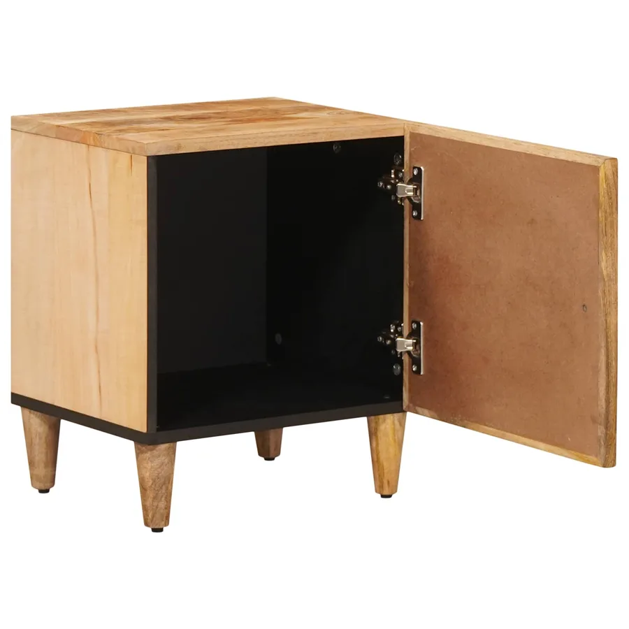 Table de chevet Marron 40 x 33,5 x 46 cm Bois de mangue massif - 2
