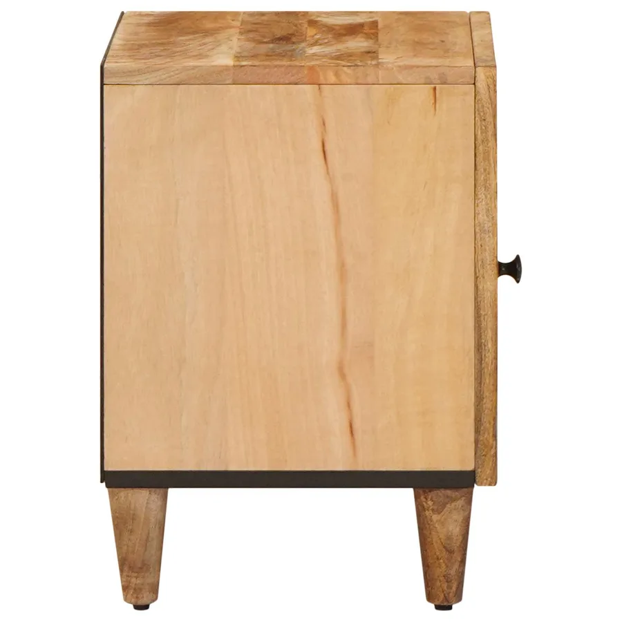 Table de chevet Marron 40 x 33,5 x 46 cm Bois de mangue massif - 4