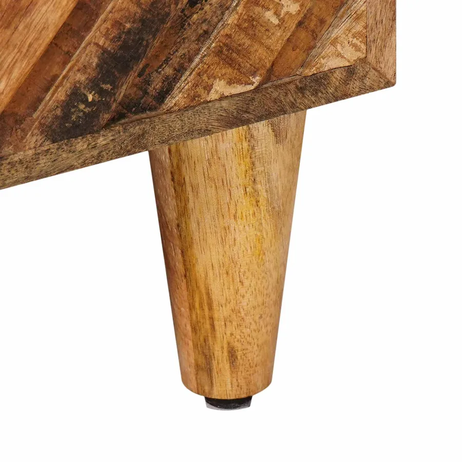 Table de chevet Marron 40 x 33,5 x 46 cm Bois de mangue massif - 8