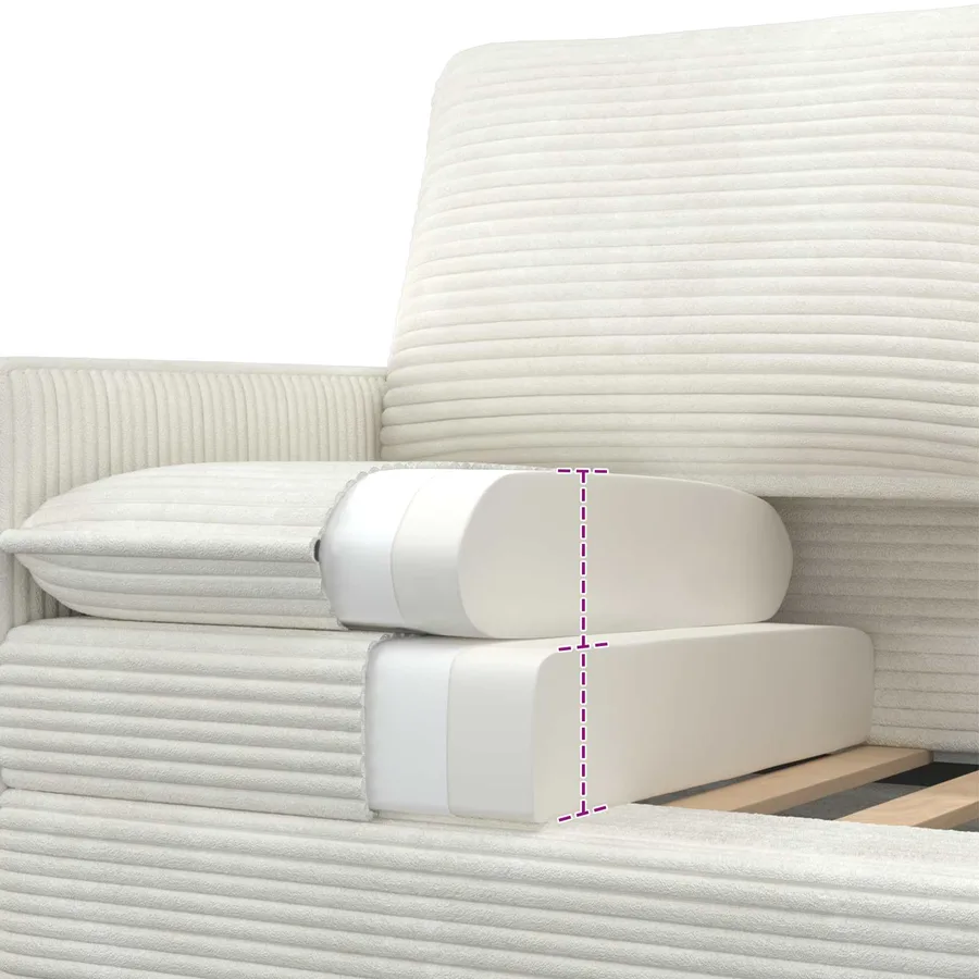 Canapé Crème 76 x 81 x 87,5 cm Polyester - 7