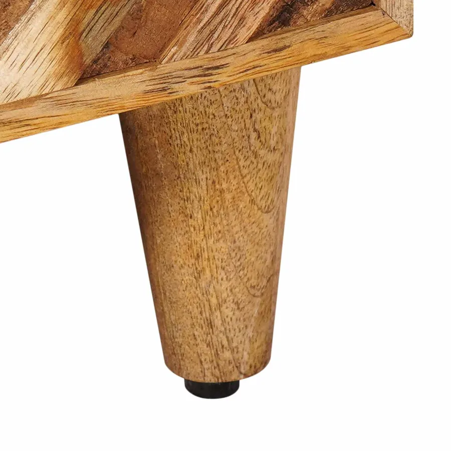 Table de chevet Marron 50 x 33 x 60 cm Bois de mangue massif - 8