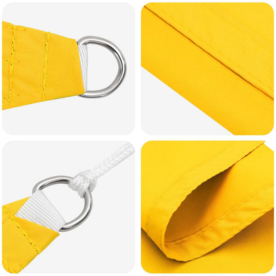 Voile d'ombre Jaune 6 x 2 m 100 % polyester Oxford - 4
