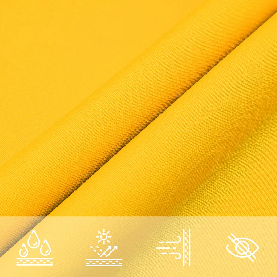 Voile d'ombre Jaune 6 x 2 m 100 % polyester Oxford - 6