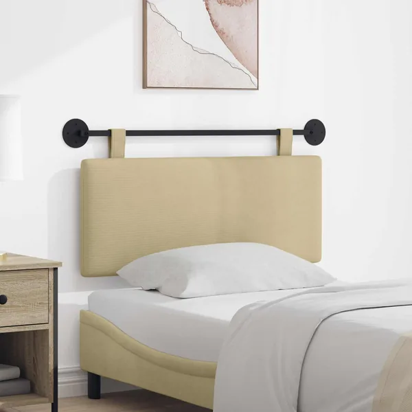 Tête de lit suspendue Tissu en velours côtelé