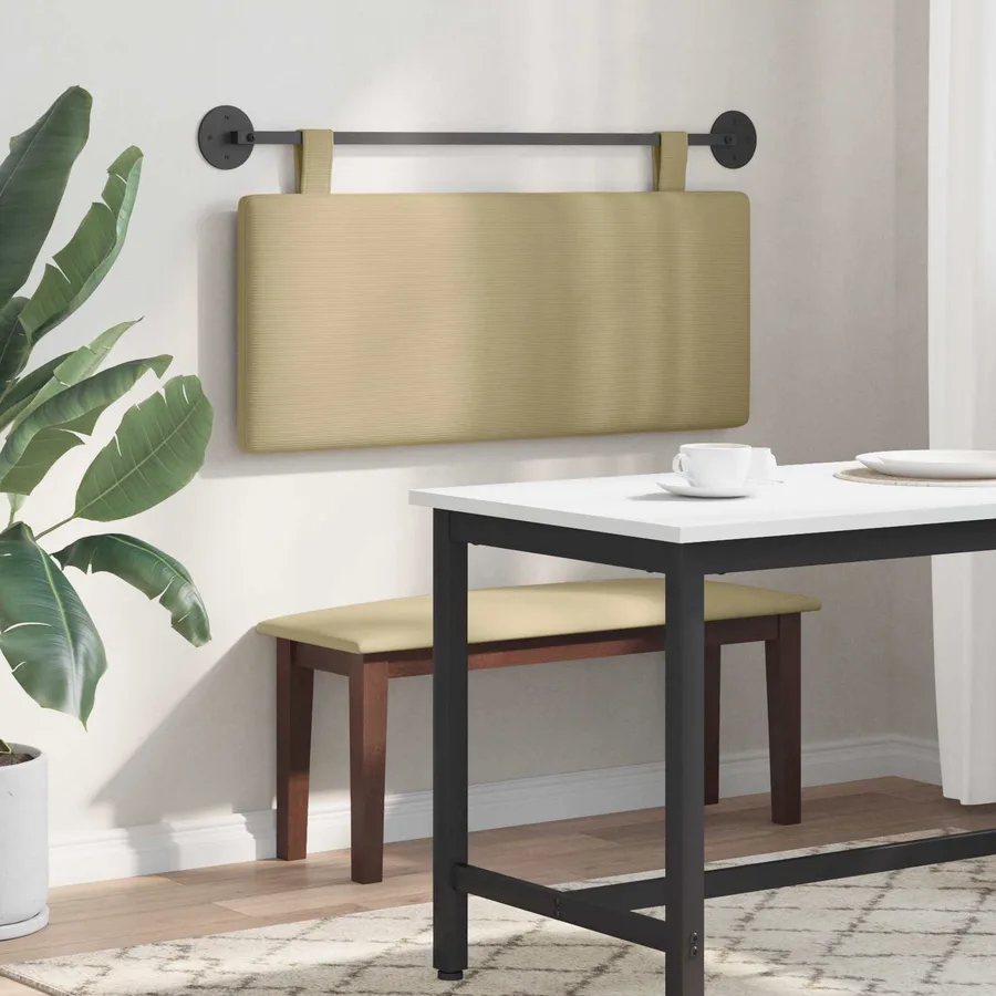 Tête de lit suspendue Tissu en velours côtelé - 4