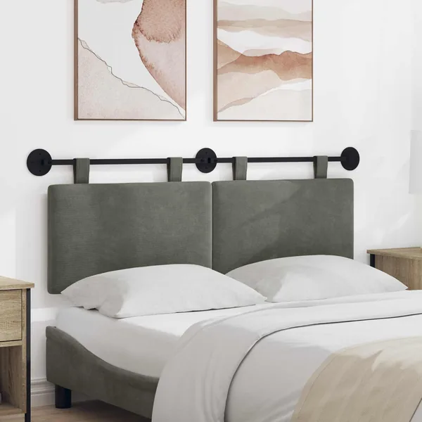 Tête de lit suspendue Tissu en velours côtelé