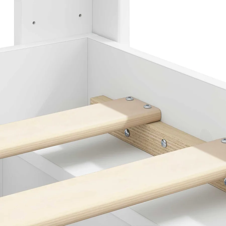 Cadre de lit avec rangement et tête de lit 3 pcs - 9