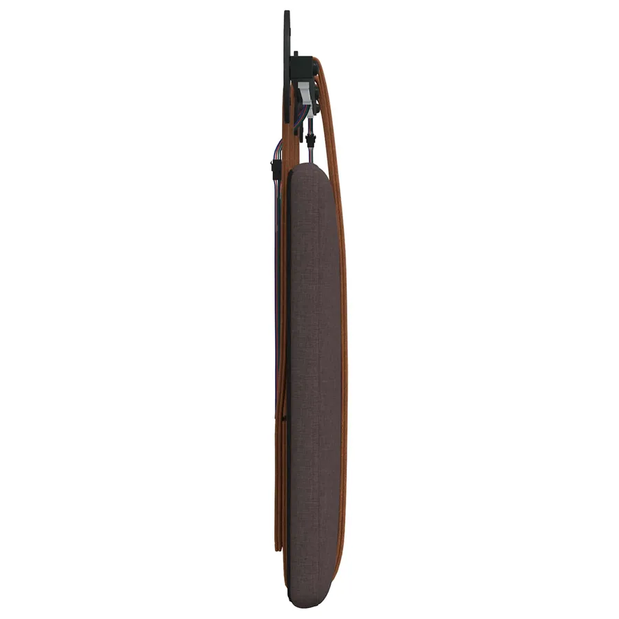 Tête de lit suspendue Avec lumière LED Marron foncé PU antique - 7