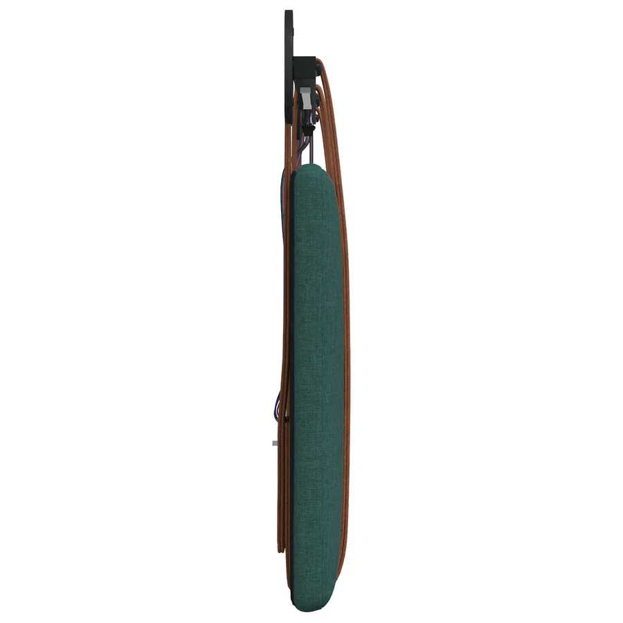 Tête de lit suspendue Avec lumière LED Vert foncé PU antique - 7