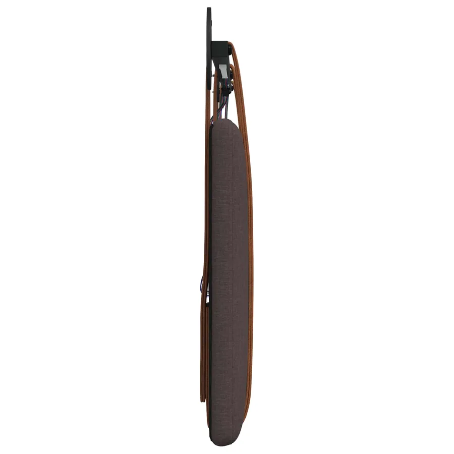 Tête de lit suspendue Avec lumière LED Marron foncé PU antique - 7