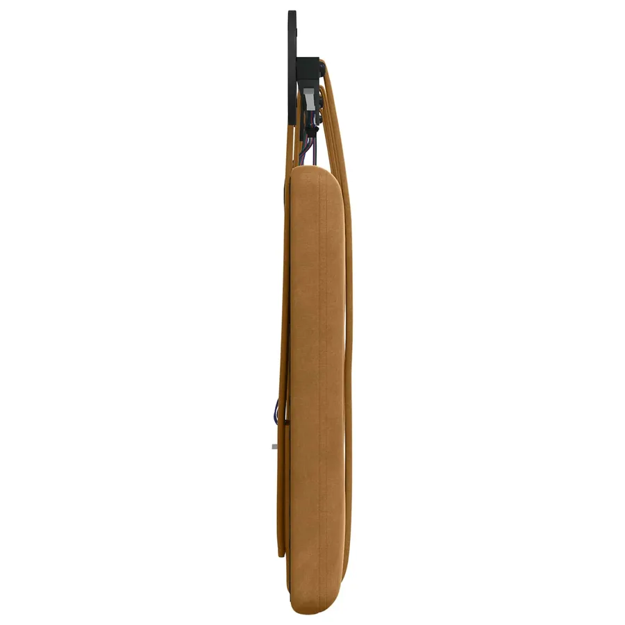 Tête de lit suspendue Avec lumière LED Marron Velours - 7