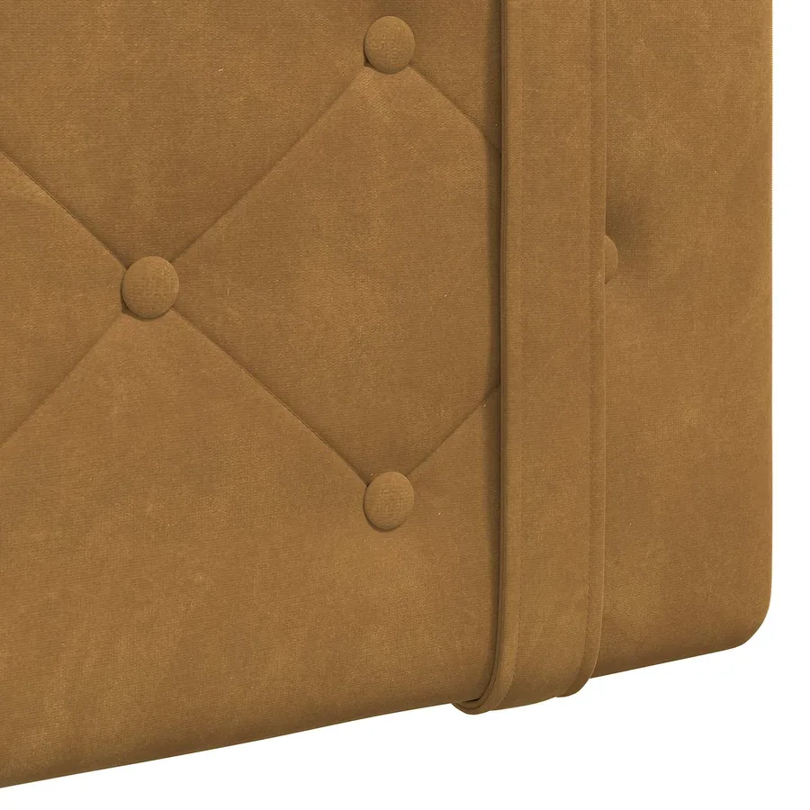 Tête de lit suspendue Avec lumière LED Marron Velours - 9