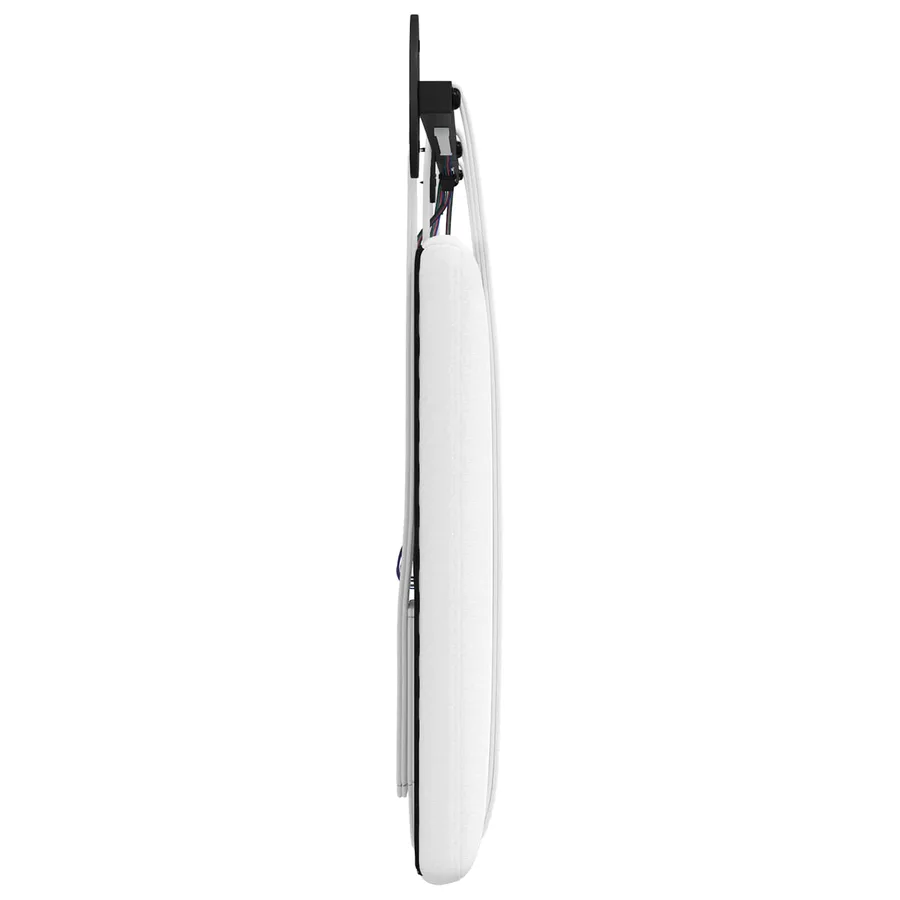 Tête de lit suspendue Avec lumière LED Blanc Tissu - 7
