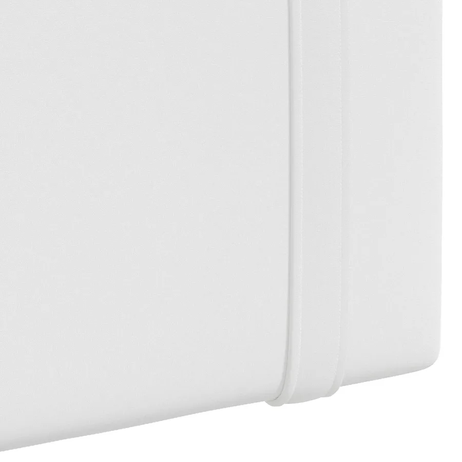 Tête de lit suspendue Avec lumière LED Blanc Tissu - 9