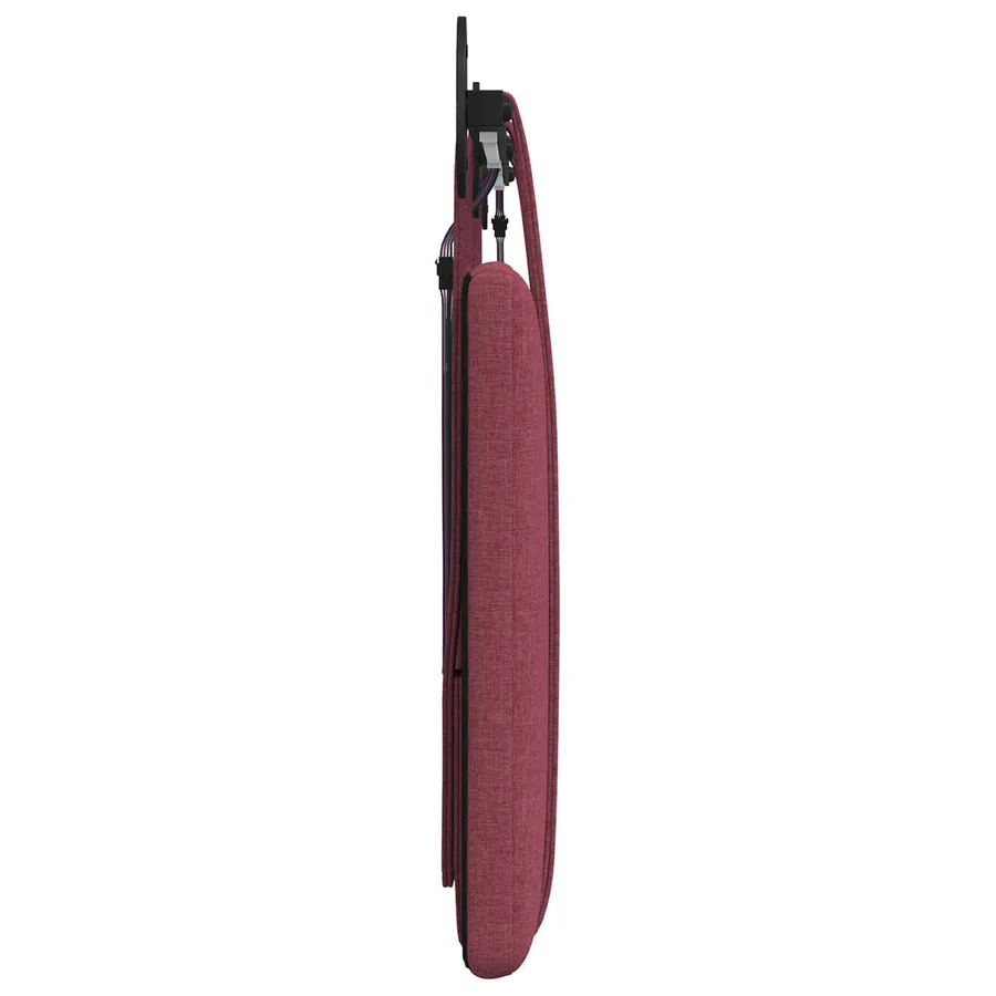 Tête de lit suspendue Avec lumière LED Bordeaux Tissu - 7