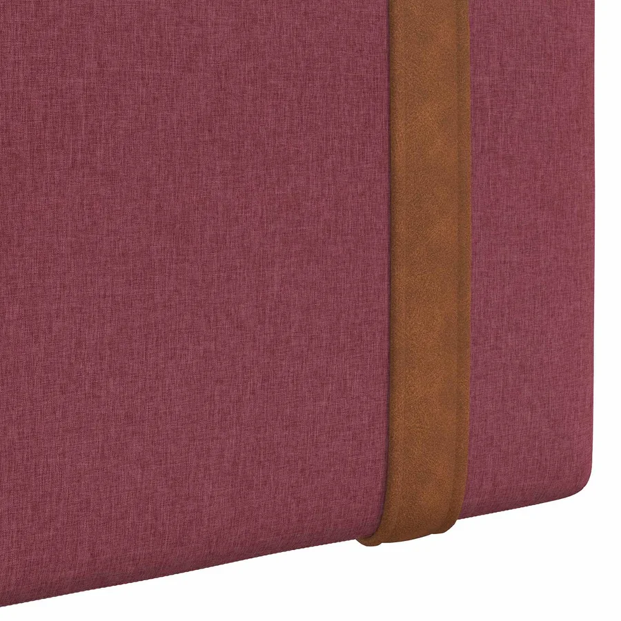 Tête de lit suspendue Avec lumière LED Bordeaux PU antique - 9