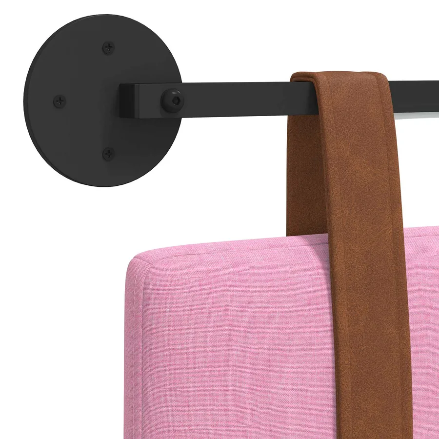 Tête de lit suspendue Avec lumière LED Rose PU antique - 10