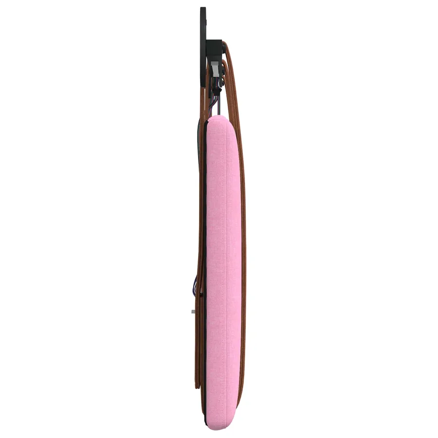 Tête de lit suspendue Avec lumière LED Rose PU antique - 7