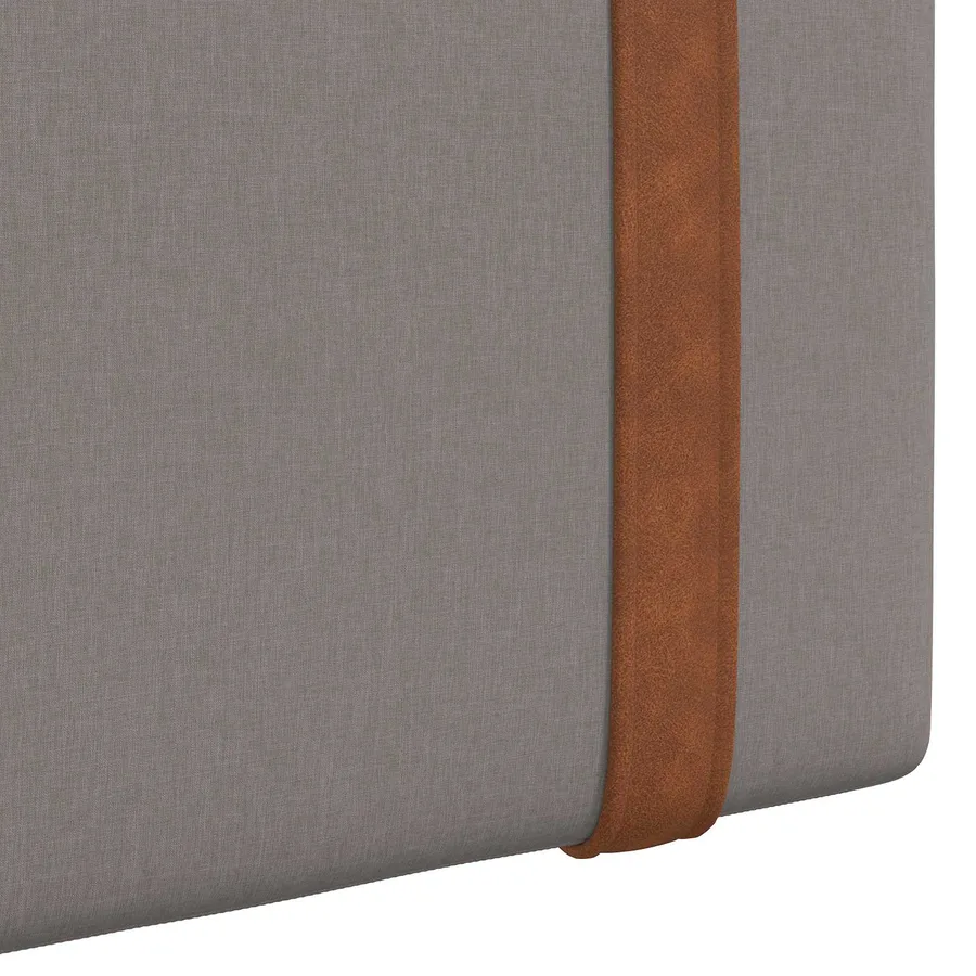 Tête de lit suspendue Avec lumière LED Taupe PU antique - 9
