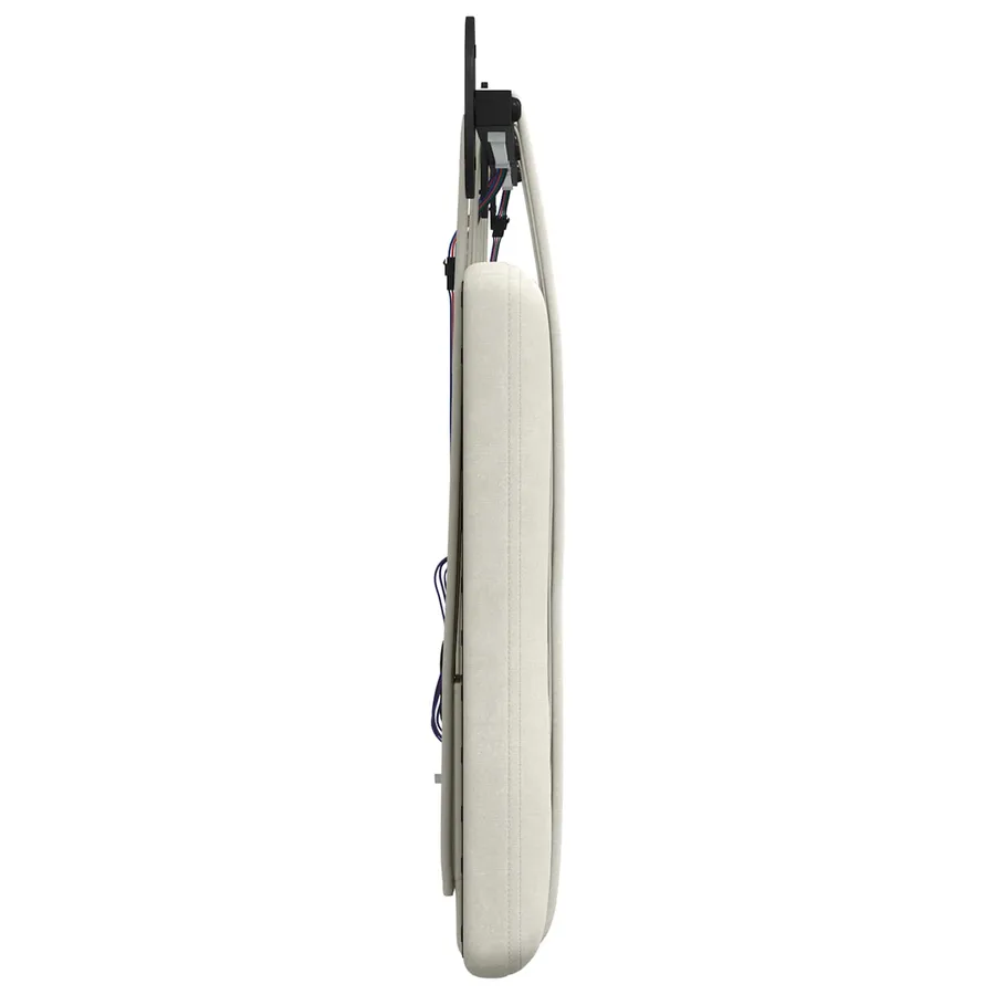Tête de lit suspendue Avec lumière LED Crème Velours - 7