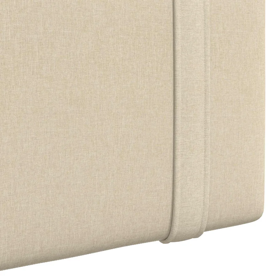 Tête de lit suspendue Avec lumière LED Crème Tissu - 9