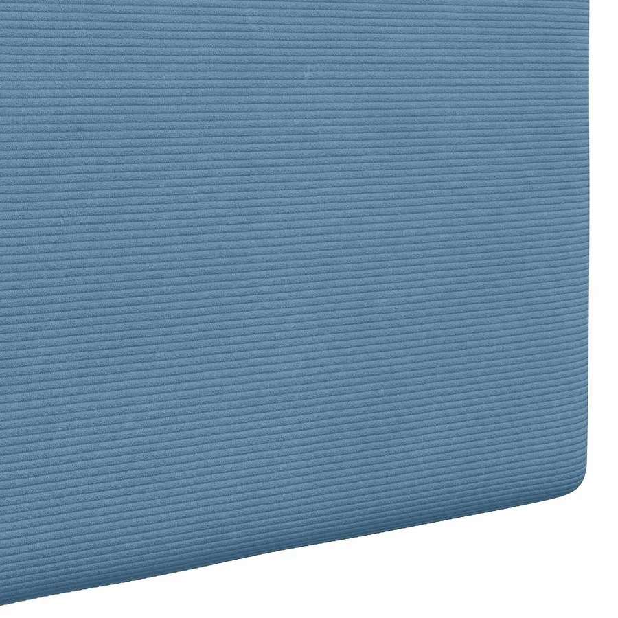 Tête de lit suspendue Bleu Tissu en velours côtelé - 9
