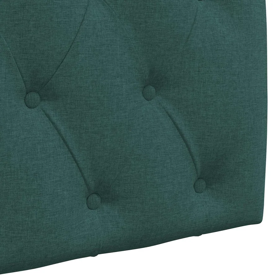 Tête de lit suspendue Avec lumière LED Vert foncé Tissu - 9