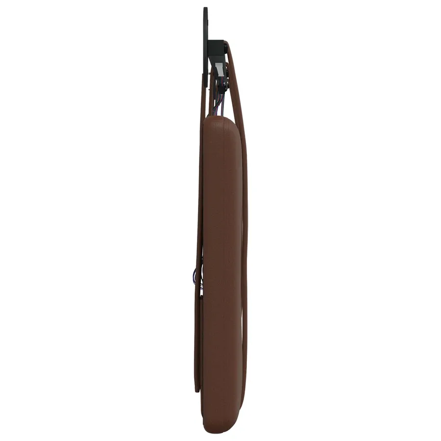 Tête de lit suspendue Avec lumière LED Marron Simili cuir - 7