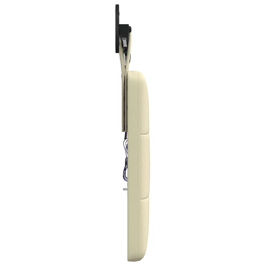 Tête de lit suspendue Avec lumière LED Crème Simili cuir - 7